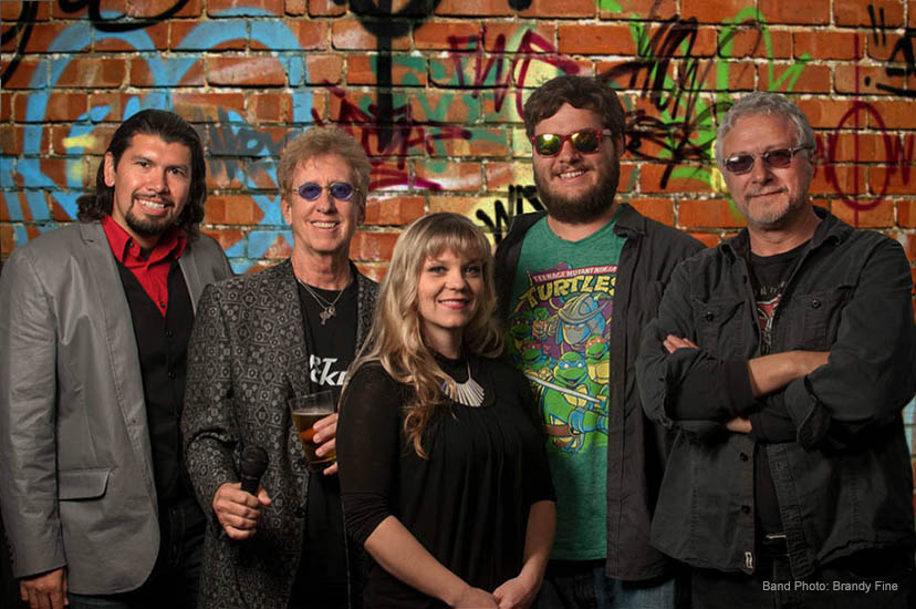 Art Rockers in front of Brick Wall